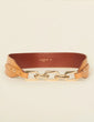 Galvanizebelt Leather Belt With Chain Camel