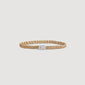 Cicily Elasticated Leather Belt Gold