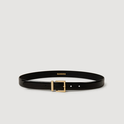La Palais Royal Leather Belt Black
