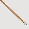 Ornella Belt Leather Belt With Metal Buckle Beige