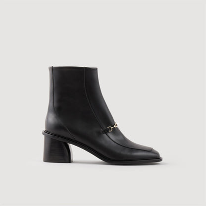 Leather Ankle Boots Black