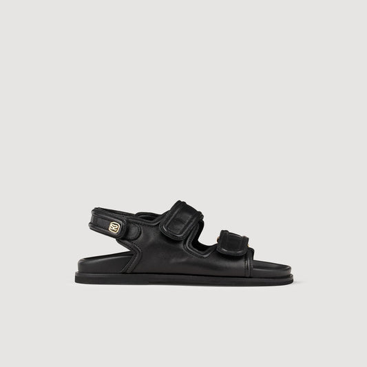 Leather Sandals Black