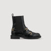 Saria Chelsea Leather Boots Black