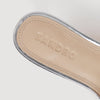 Lovely Metallic Leather Mules Silver