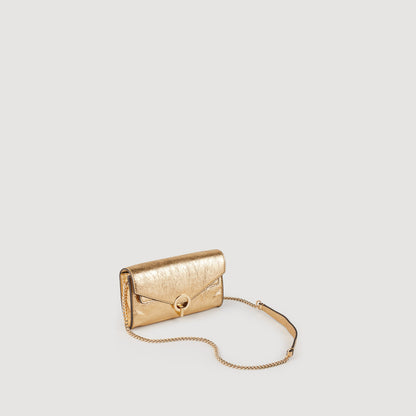 Yzapocket Gold Gold Leather Clutch Bag Gold