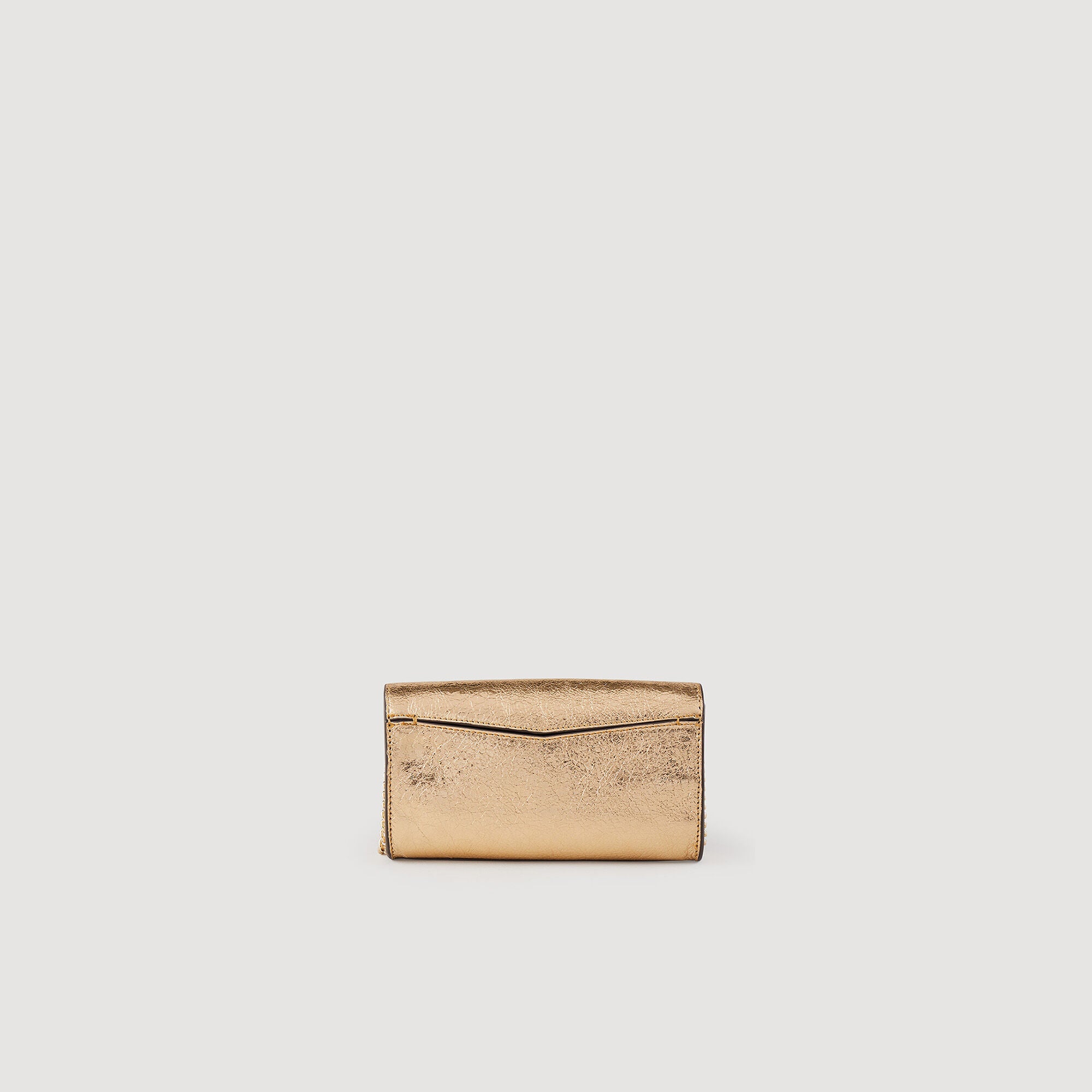 Yzapocket Gold Gold Leather Clutch Bag Gold