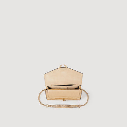 Yzapocket Gold Gold Leather Clutch Bag Gold