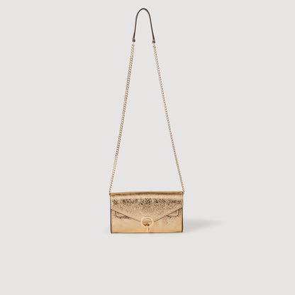 Yzapocket Gold Gold Leather Clutch Bag Gold