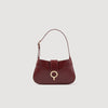 Baguette Bag In Certified Leather Bordeaux