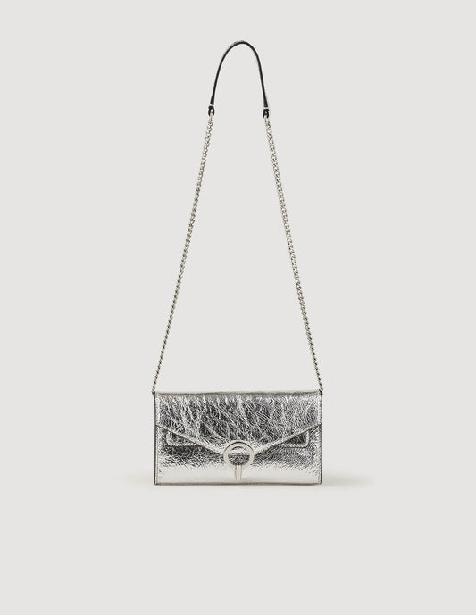 Yza Pocket Clutch Bag Silver