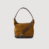 Suede And Leather Bucket Bag Tangoso Camel