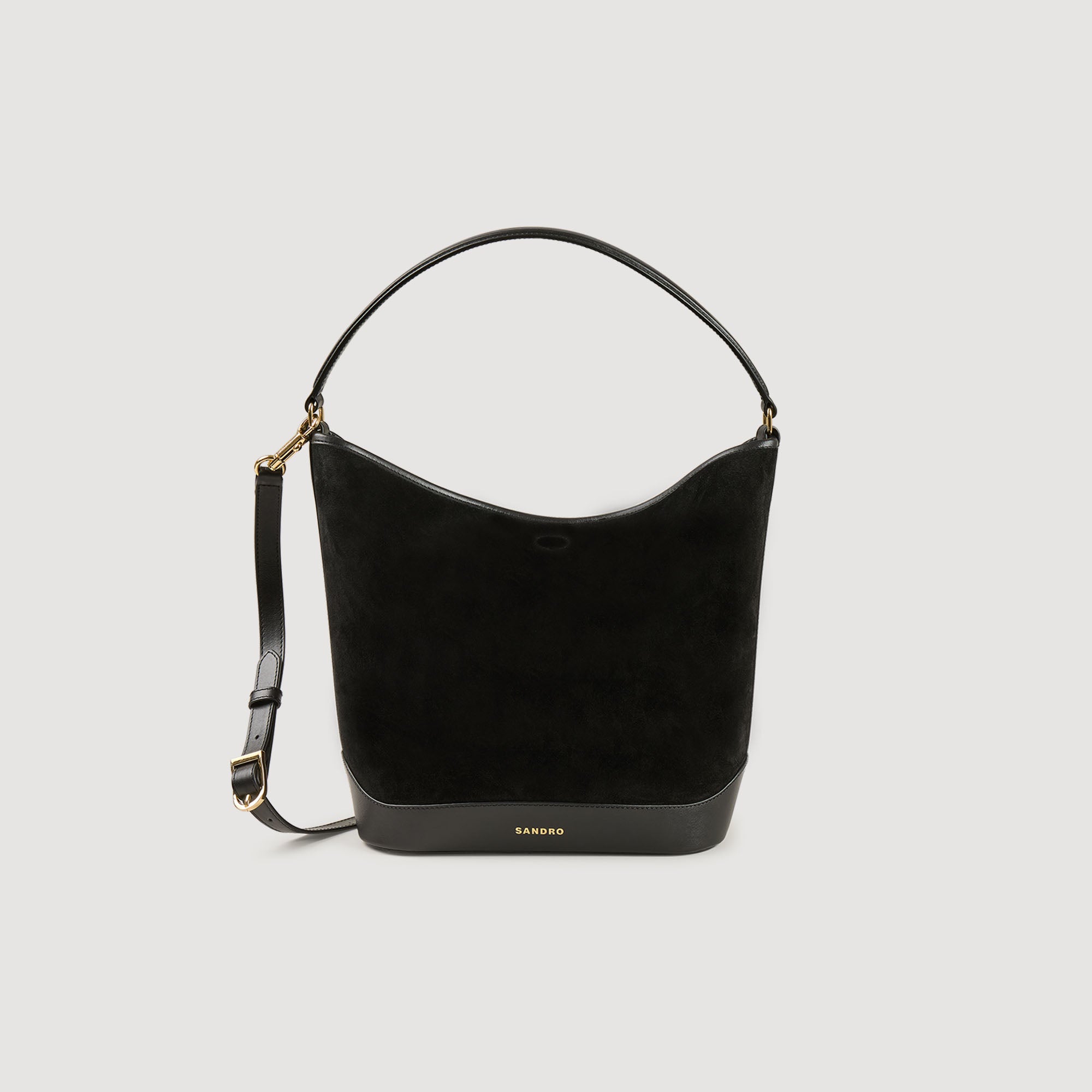 Tangoso Soft Suede Shopping Bag Black