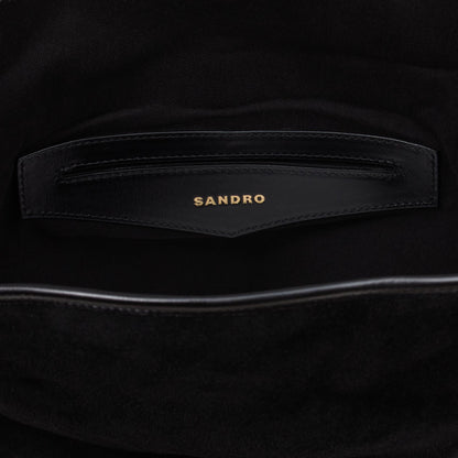 Tangoso Soft Suede Shopping Bag Black