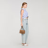 Le Mini Mambo Mini Mambo Suede Bag Taupe