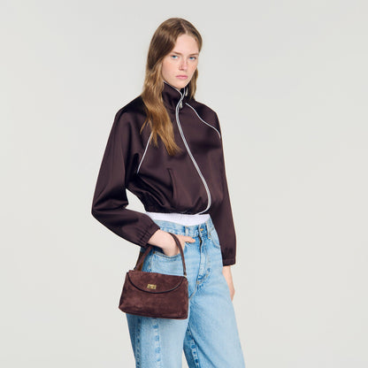 Le Mini Grand Bazaar  Structured Leather Bag Brown