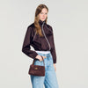 Le Mini Grand Bazaar  Structured Leather Bag Brown