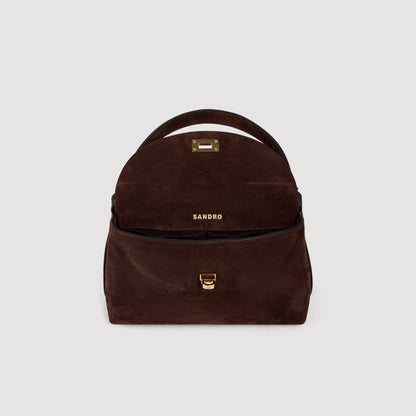 Le Mini Grand Bazaar  Structured Leather Bag Brown