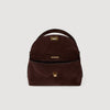 Le Mini Grand Bazaar  Structured Leather Bag Brown