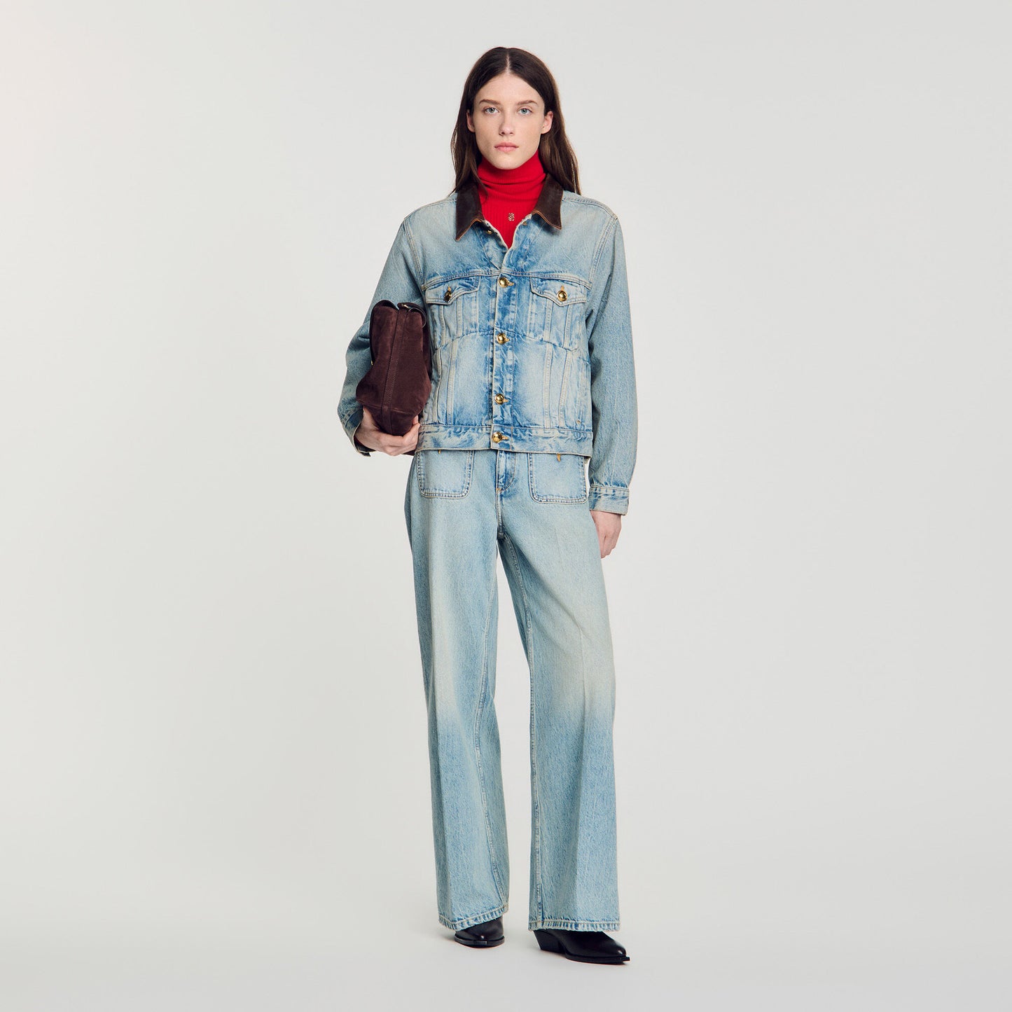 Le Grand Bazaar Le Grand Bazaar Suede Bag Brown