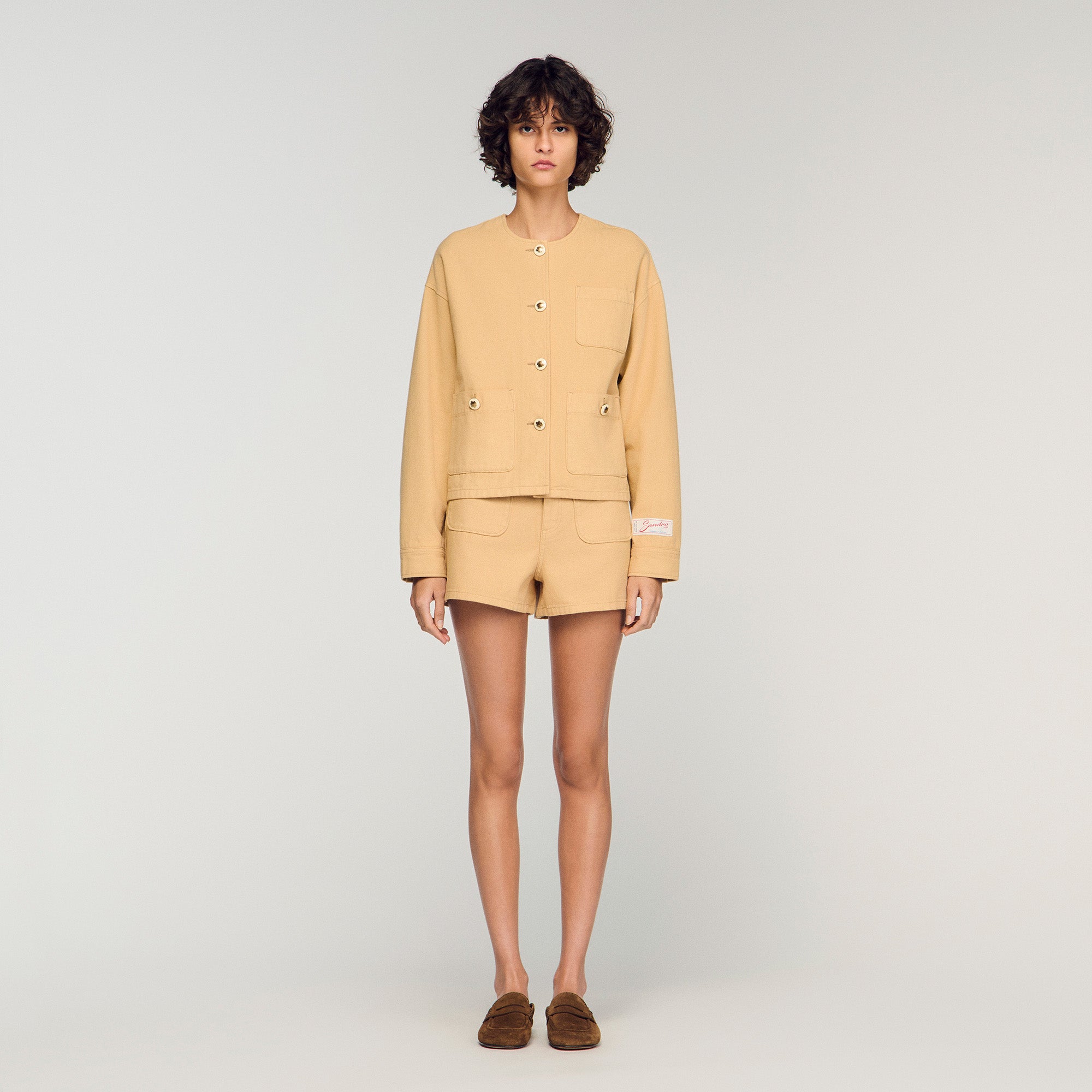 Dallas Denim Jacket Beige