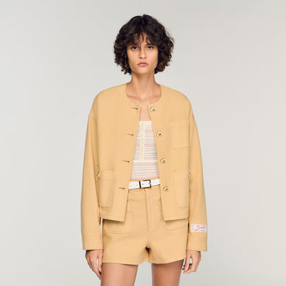 Dallas Denim Jacket Beige