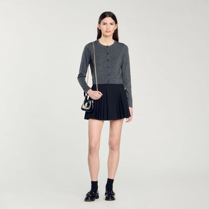 Wool And Cashmere Cardigan Dark Grey