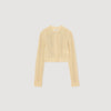 Sheer Knit Cardigan Gold