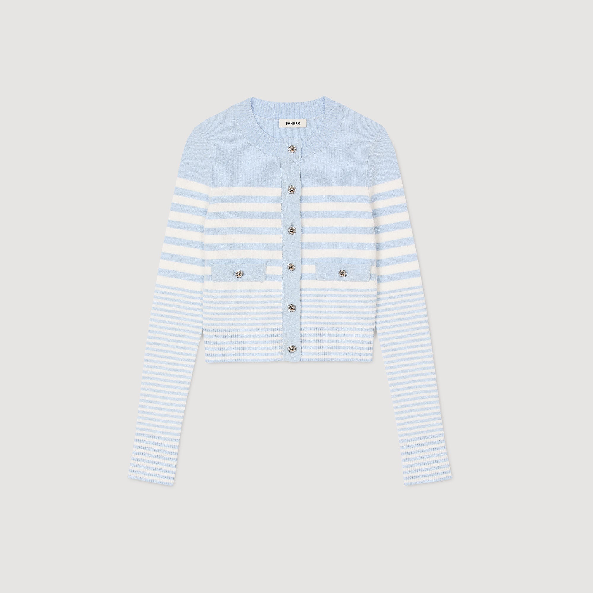 Sky Blue Striped cardigan