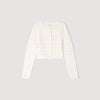 Laneo Pearl Textured Knit Cardigan CREAM