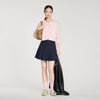 Cassidie Cropped Cashmere Wool Cardigan Light Pink