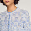 Davine Decorative Knit Cardigan Sky Blue