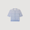 Davine Decorative Knit Cardigan Sky Blue