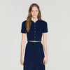 Heddy  Knit Cardigan Navy Blue