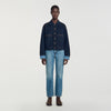 Christopher Jacket-effect cardigan Navy Blue