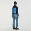 Christopher Jacket-effect cardigan Navy Blue