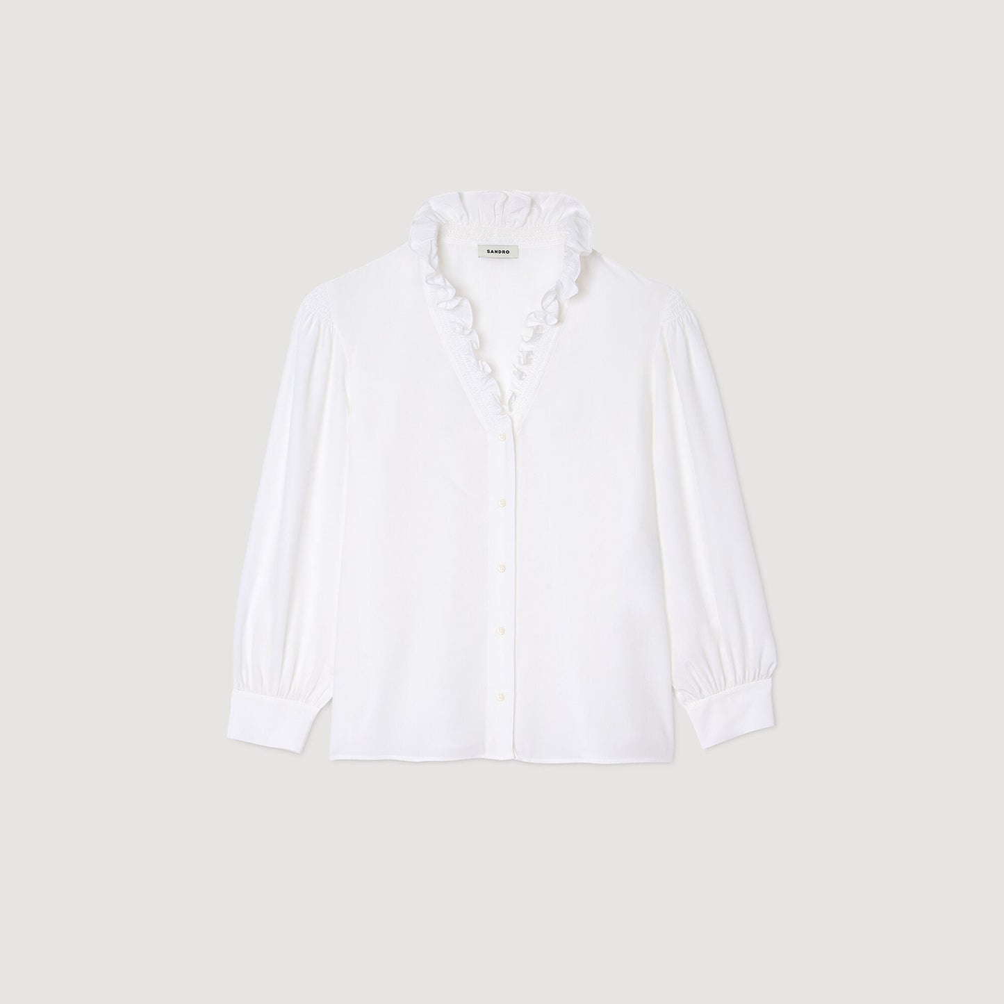 Floaty Silk Shirt White