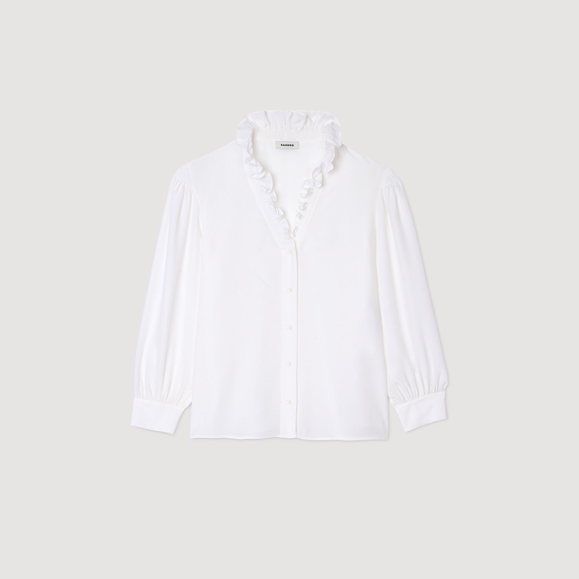 Floaty Silk Shirt White