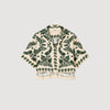Cavaliere Floral Motif Shirt Ecru / Green