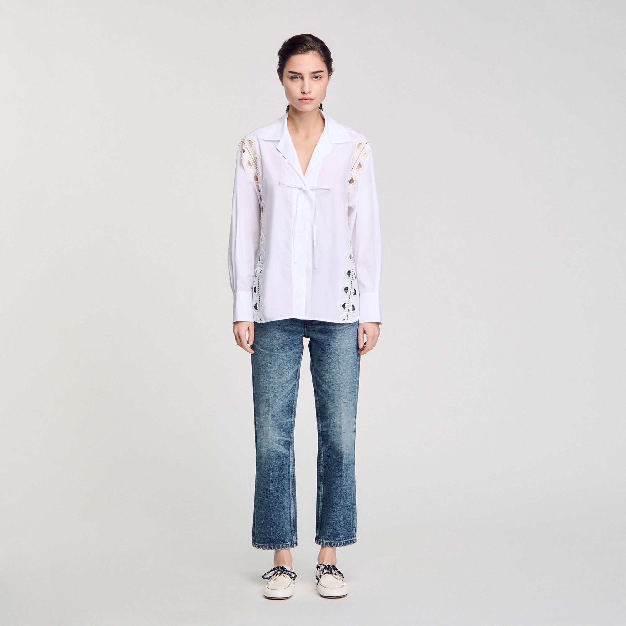 Obelle Poplin Shirt White White