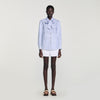 Isilys Striped tie shirt Blu / White