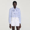 Isilys Striped tie shirt Blu / White