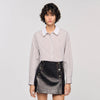 Orphee Check Flannel Shirt Beige / White