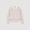 Orphee Check Flannel Shirt Beige / White