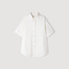 Roccalina Pleated back shirt Ecru