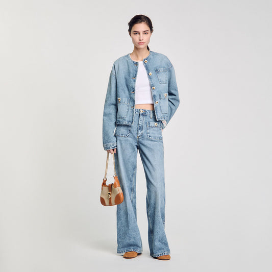 Blue Jean Faded Jeans