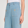 Eliam Faded High-Rise Wide-Leg Jeans Blue Jean