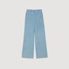 Eliam Faded High-Rise Wide-Leg Jeans Blue Jean