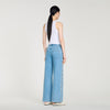 Calix Faded Straight-Leg Rhinestone Jeans Blue Jean