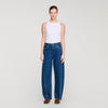 Tomy Rhinestone Barrel Jeans BLUE JEAN