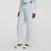 Ethan Faded Barrel Cotton Jeans Sky Blue